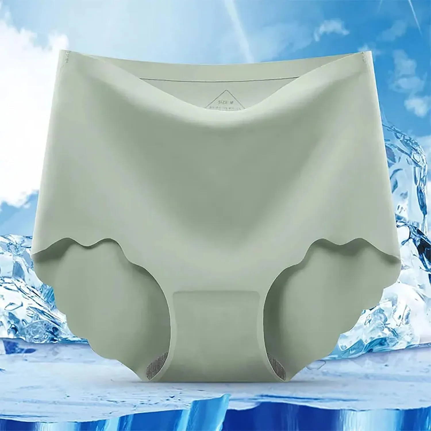 Seamless Briefs for Women High Waist Panties Brief Comfortable Breathable No Show Underwear Full Coverage Underpants