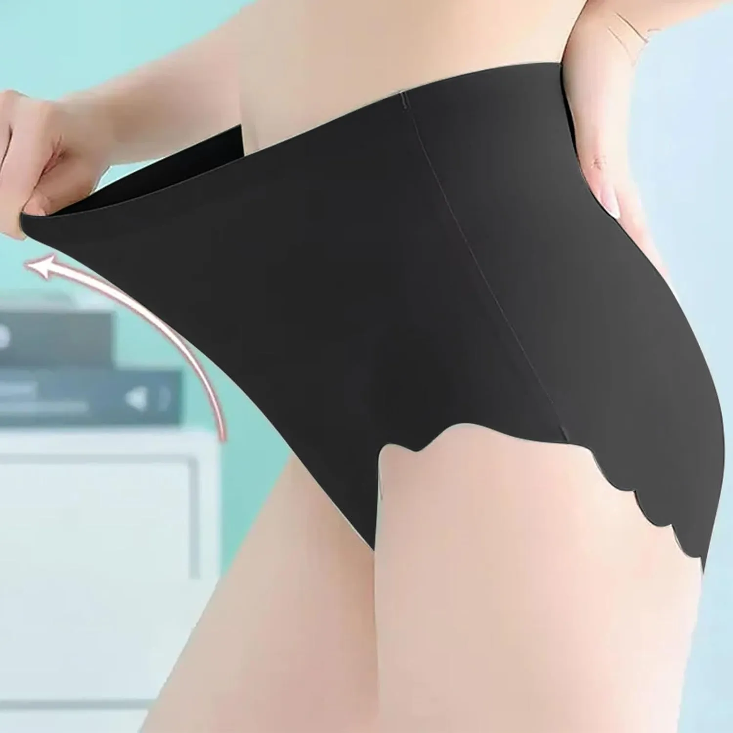Seamless Briefs for Women High Waist Panties Brief Comfortable Breathable No Show Underwear Full Coverage Underpants