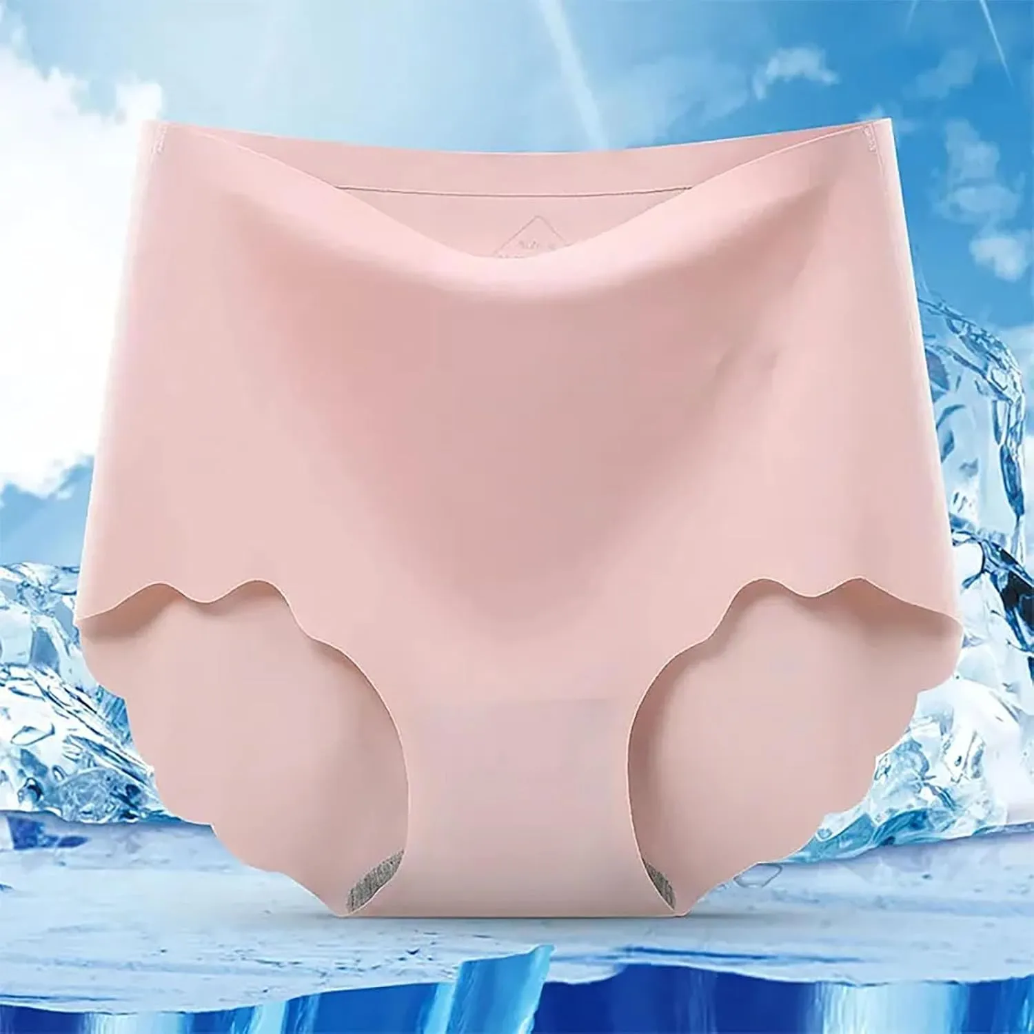Seamless Briefs for Women High Waist Panties Brief Comfortable Breathable No Show Underwear Full Coverage Underpants