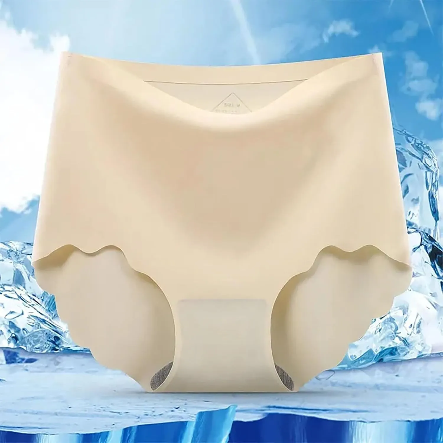 Seamless Briefs for Women High Waist Panties Brief Comfortable Breathable No Show Underwear Full Coverage Underpants