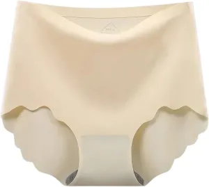 Seamless Briefs for Women High Waist Panties Brief Comfortable Breathable No Show Underwear Full Coverage Underpants