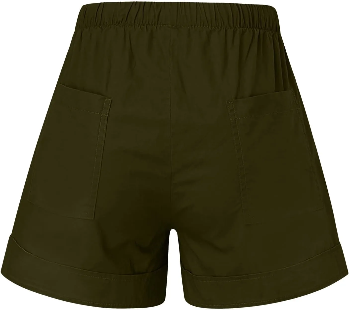 Summer Shorts for Women Casual Drawstring High Waisted Shorts Trendy Lightweight Beach Lounge Shorts with Pockets