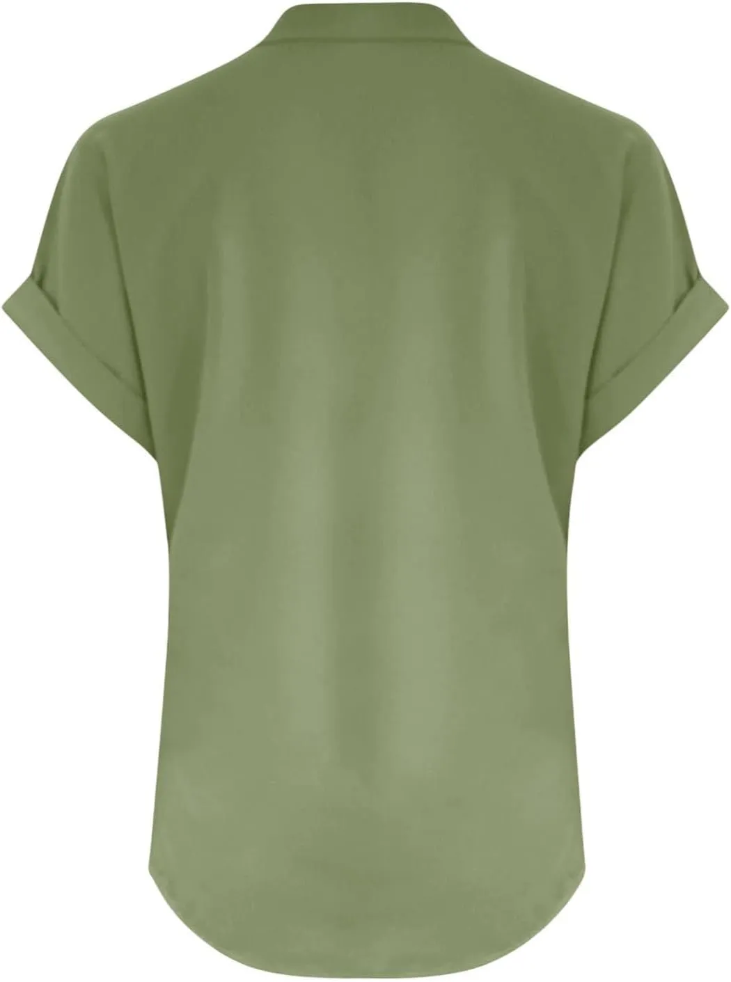 Summer Tops for Women 2025 Casual Short Sleeve Cotton Linen Shirts Button V Neck Tunic Blouse Beach Vacation Clothes