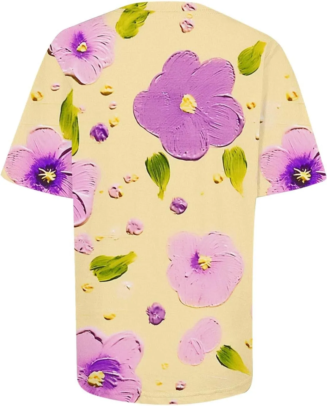 Summer Tops for Womens Short Sleeve Plus Size Shirts Graphic Print Crewneck T-Shirt Casual Loose Fit Tees Outfits