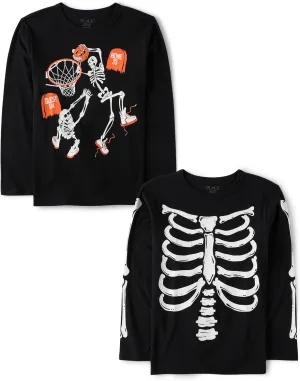 The Children's Place Boys' All Holidays Long Sleeve Graphic T-Shirts,multipacks