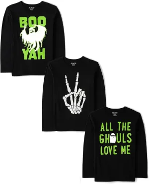 The Children's Place Boys' All Holidays Long Sleeve Graphic T-Shirts,multipacks