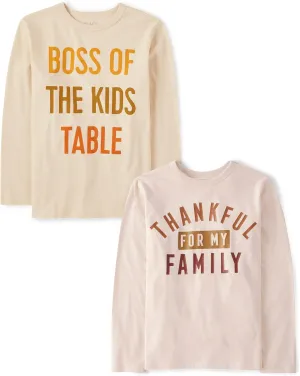 The Children's Place Boys' All Holidays Long Sleeve Graphic T-Shirts,multipacks
