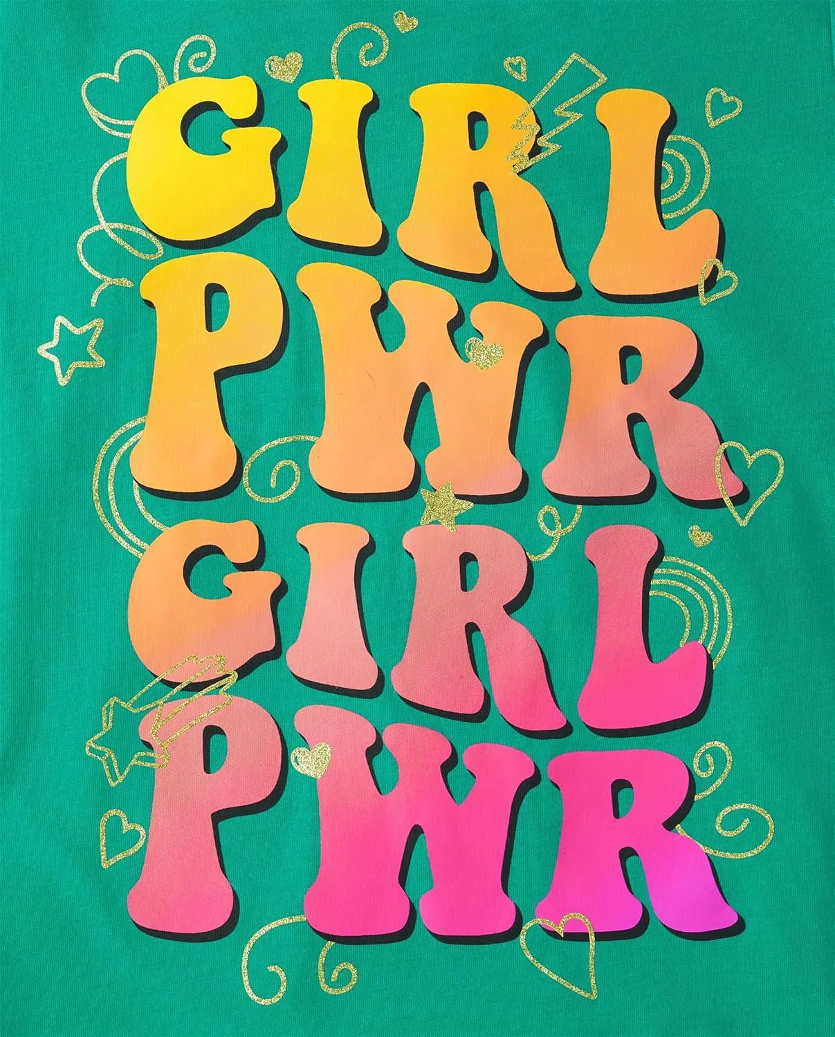 The Children's Place Girls' Assorted Everyday Long Sleeve Graphic T-Shirts, Multipack