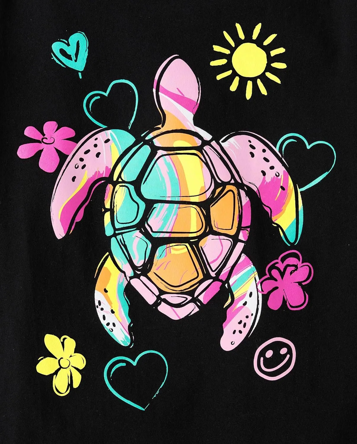 The Children's Place Girls' Assorted Everyday Short Sleeve Graphic T-Shirts, Multipack