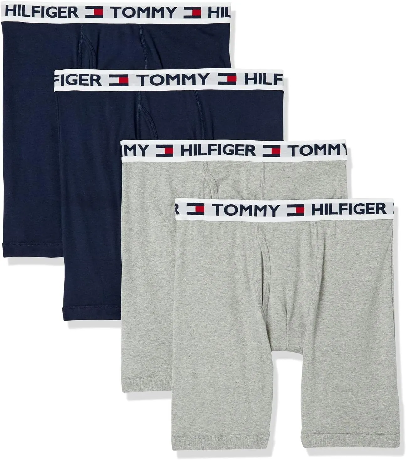 Tommy Hilfiger Men's Underwear Cotton Classics 4-Pack Boxer Brief-Amazon Exclusive