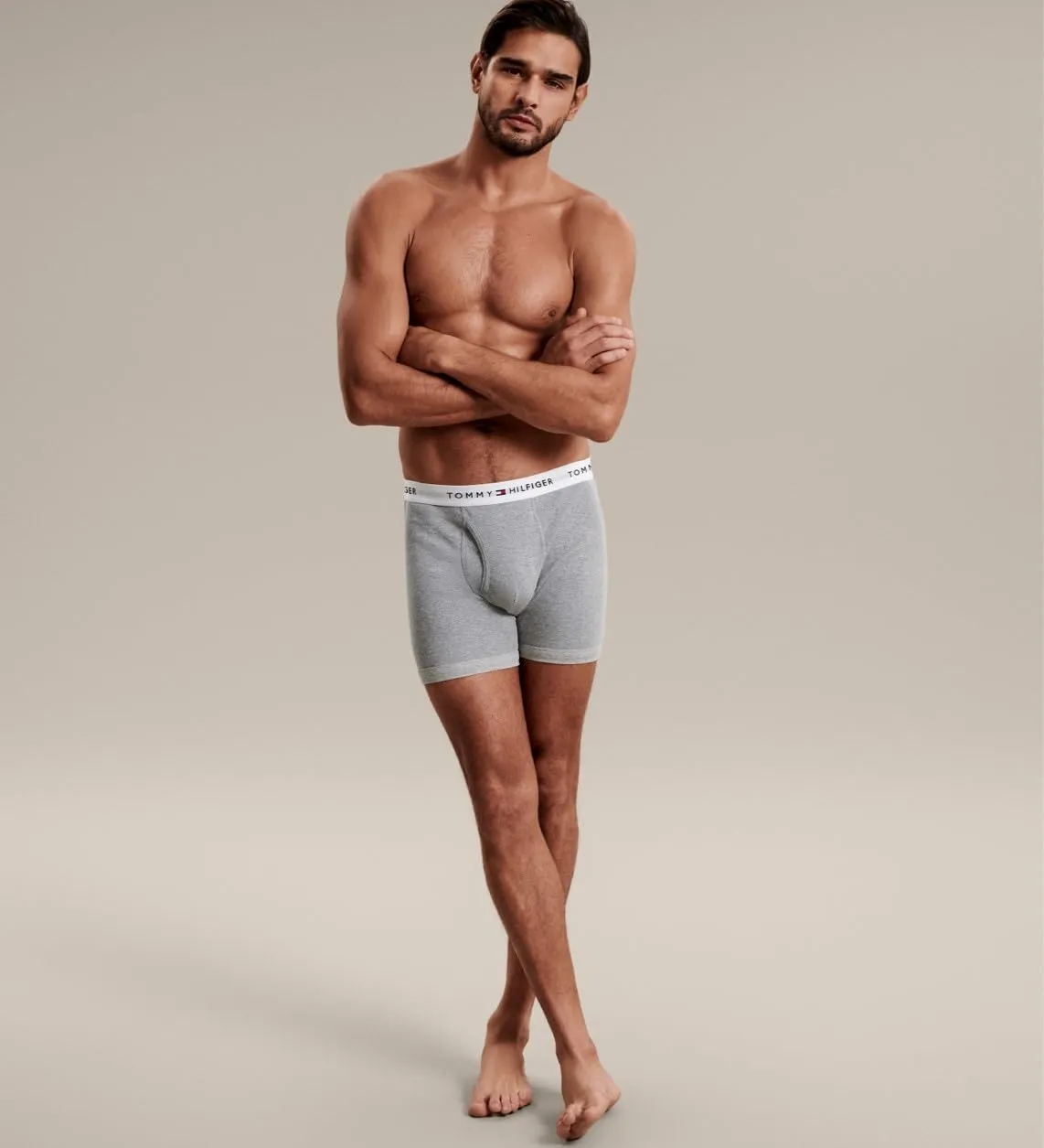 Tommy Hilfiger Men's Underwear Cotton Classics 4-Pack Boxer Brief-Amazon Exclusive