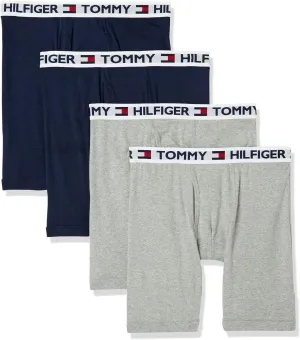 Tommy Hilfiger Men's Underwear Cotton Classics 4-Pack Boxer Brief-Amazon Exclusive