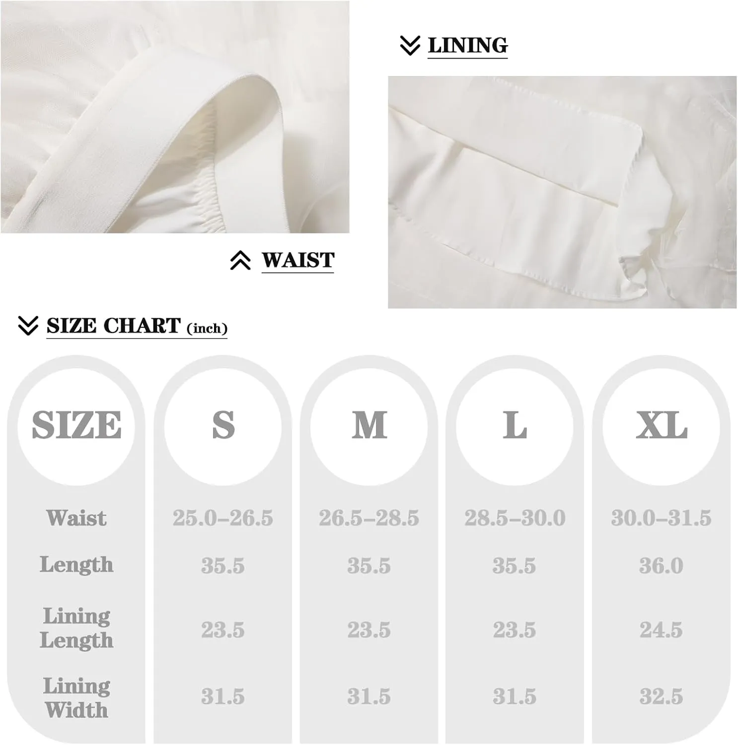Tulle Skirts for Women Long Length Tutu Fairy Tiered Skirt A Line Mesh Elastic Waist Skirts