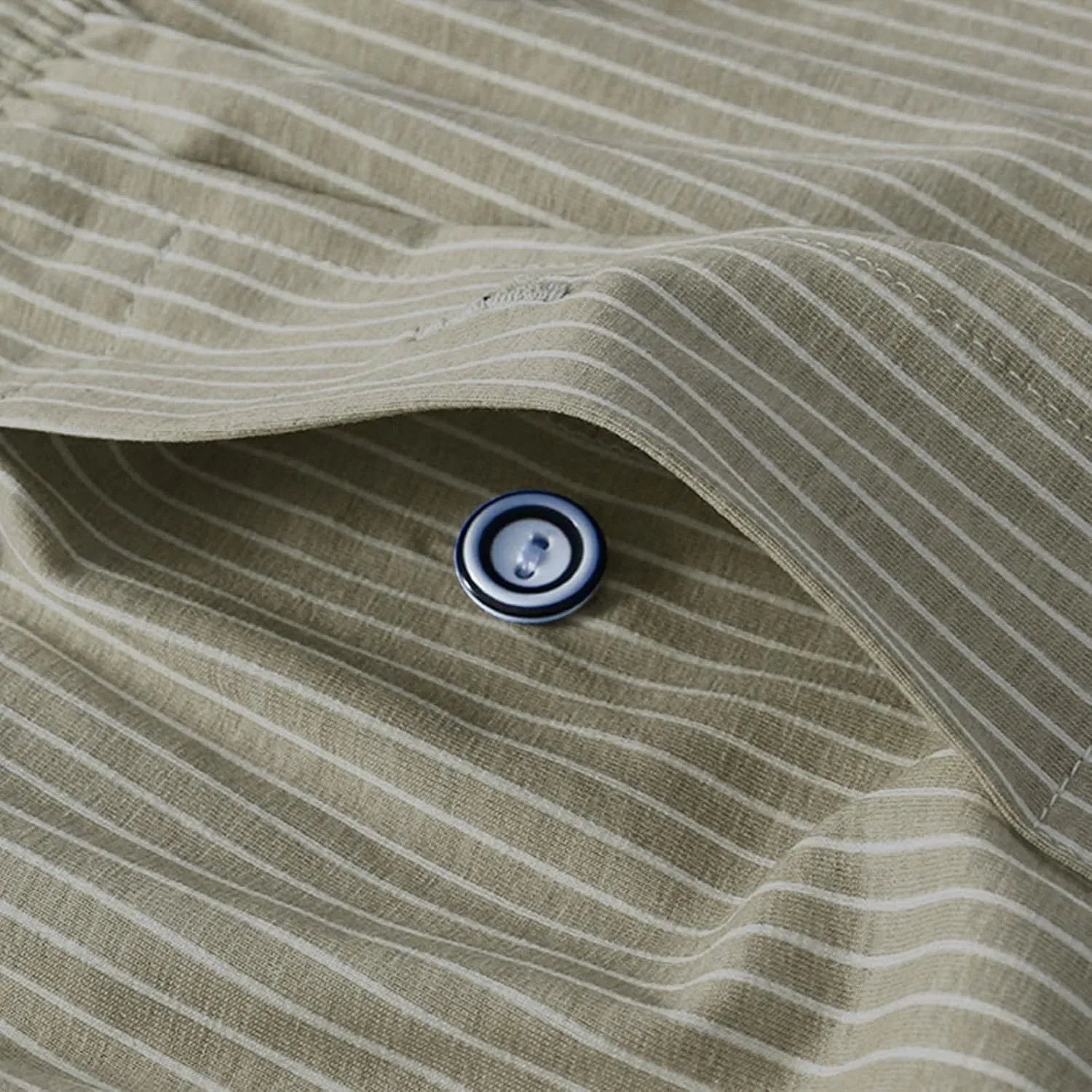 Underpants for Men Cotton Moisture Wicking Breathable Underwear,Baggy Striped Boxer Briefs,Lounge Button Boxer Shorts