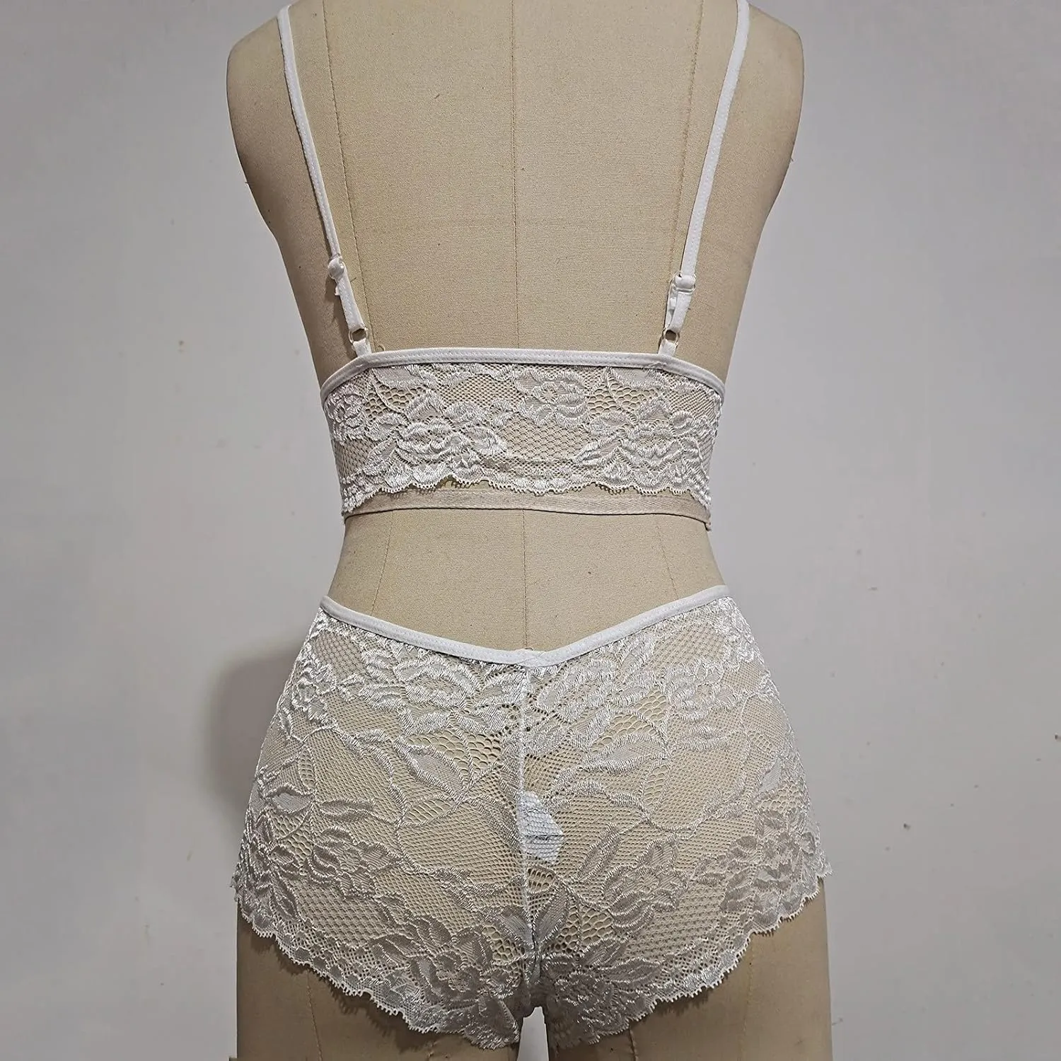 Wedding Garter Set Lace Lace Bra Women Lingerie Bralette Size Plus Piece Underwear Floral Corset Two