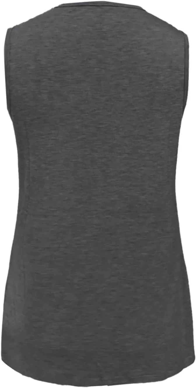 Women Summer Tank Tops Basic 2025 Vacation Sleeveless V Neck Loose Fit Tees Beach Fashion Outfits