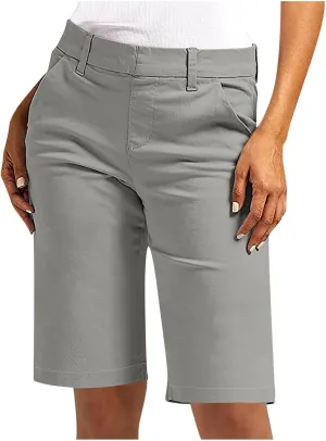 Women's Bermuda Shorts, Summer Dressy Shorts for Women Chino Straight Leg High Waisted Casual Summer