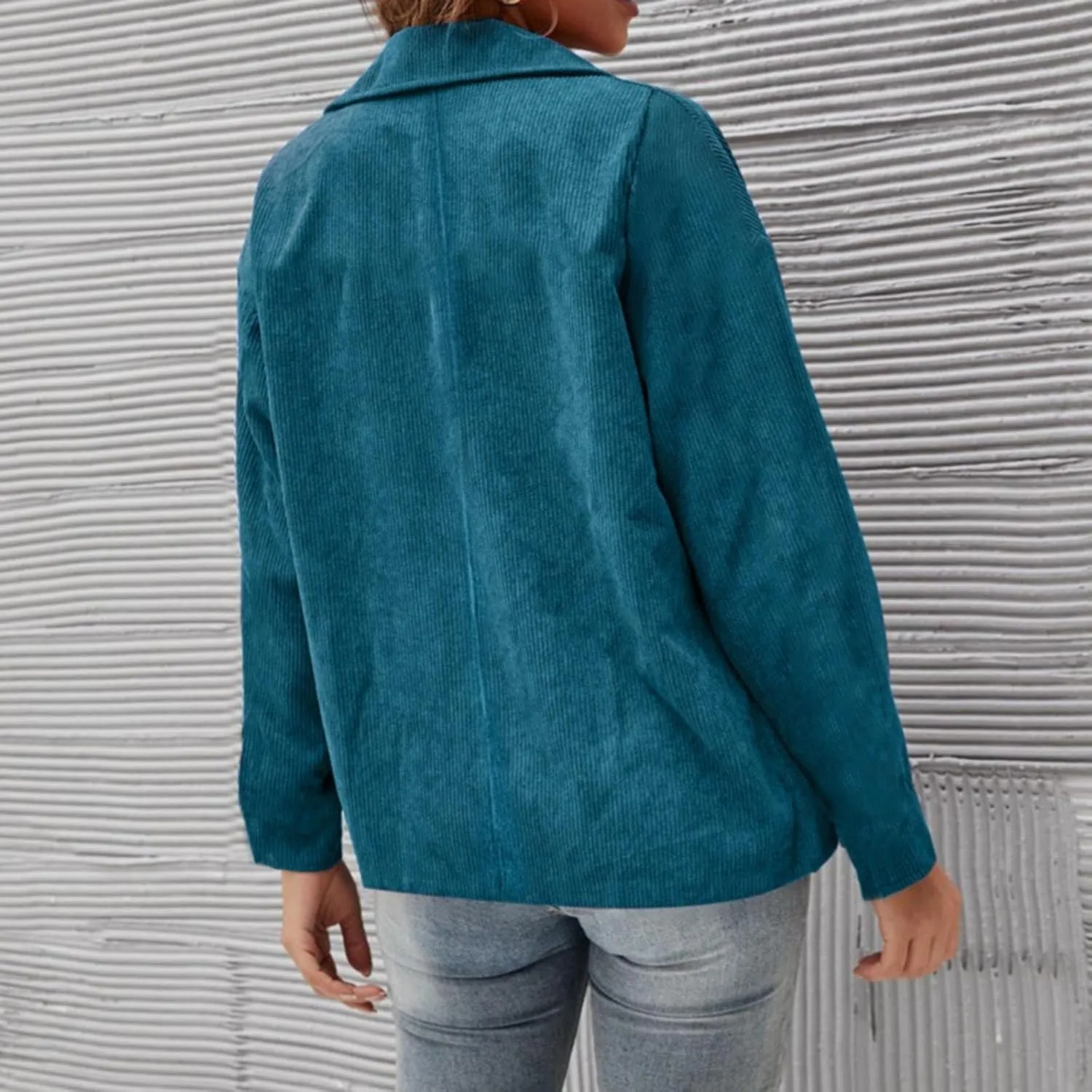 Women's Blazer 2024 Fall Casual Slim Fit Notch Lapel Open Front Business Work Office Dressy Suit Jackets with Pockets