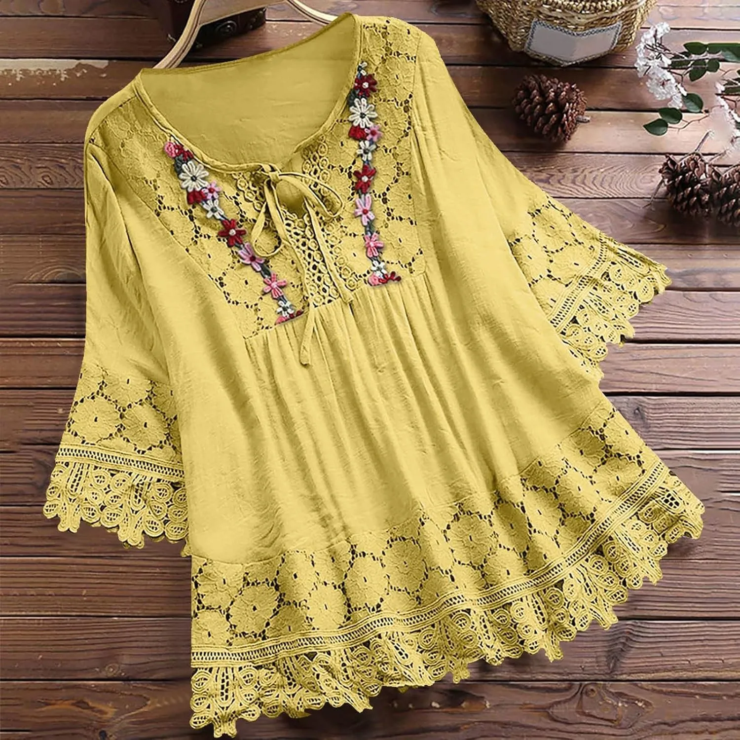 Womens Button Linen Short Sleeve T-Shirts Summer Henley Casual Plus Size Tunic Top V Neck Loose Tshirt