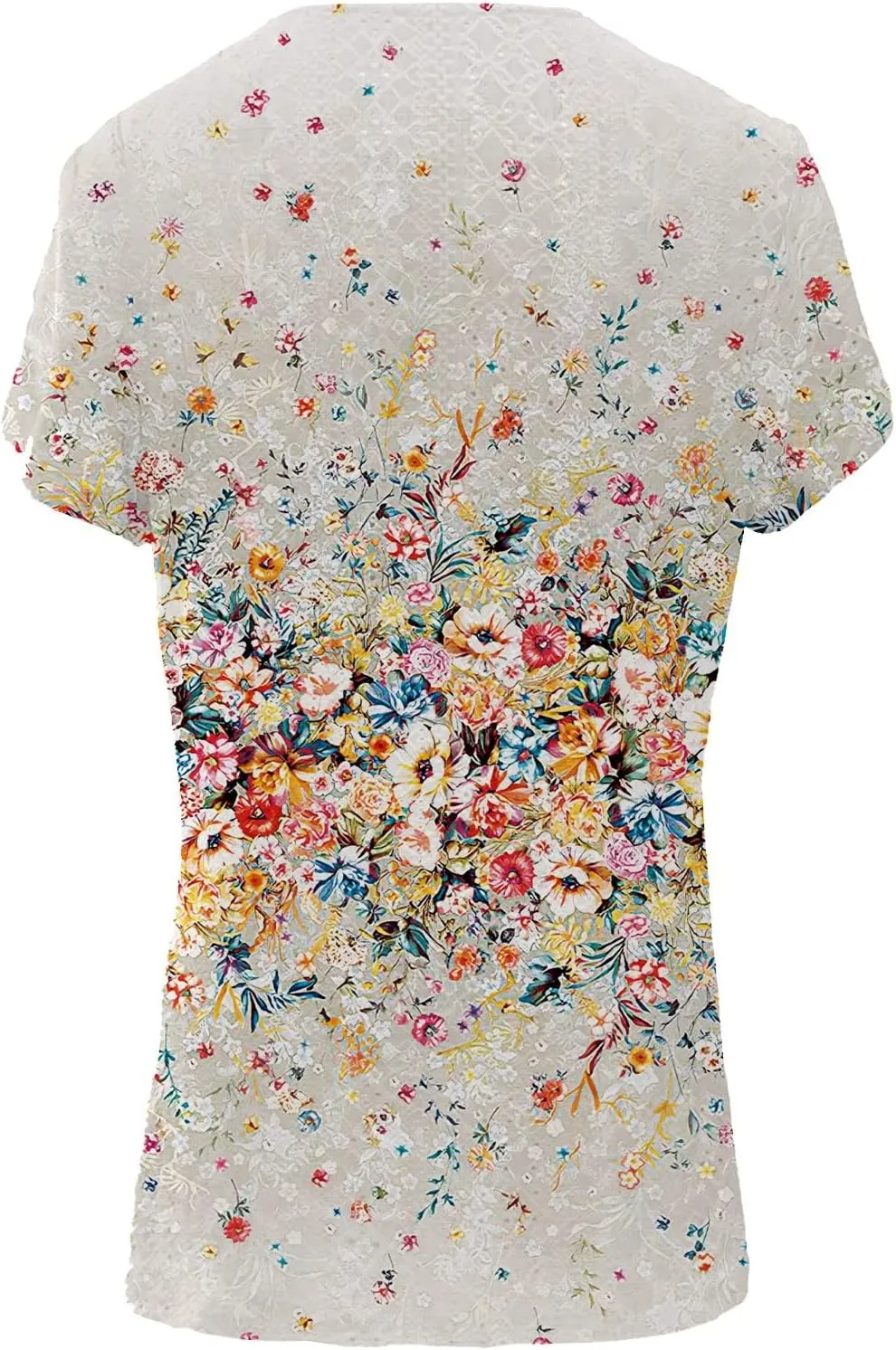 Women's Cap Sleeve Lace Trim Deep V Neck Casual Shirts 2024 Trendy Loose Tee Summer Fashion Sexy Shirt Blouse