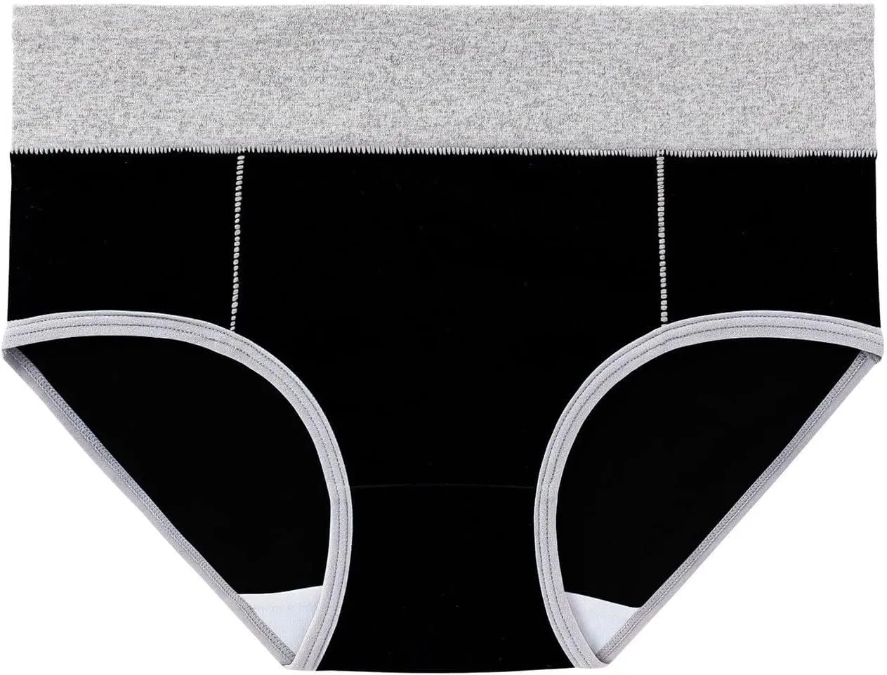 Women's Cotton Underwear High Waist Stretch Briefs Soft Underpants Ladies Full Coverage Panties 10 Pack Plus Size