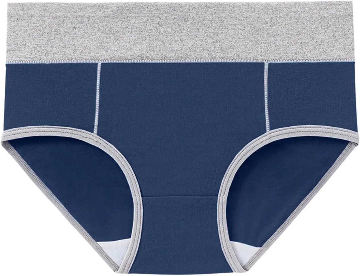 Women's Cotton Underwear High Waist Stretch Briefs Soft Underpants Ladies Full Coverage Panties 10 Pack Plus Size