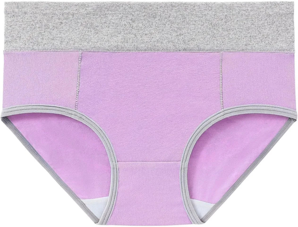 Women's Cotton Underwear High Waist Stretch Briefs Soft Underpants Ladies Full Coverage Panties 10 Pack Plus Size