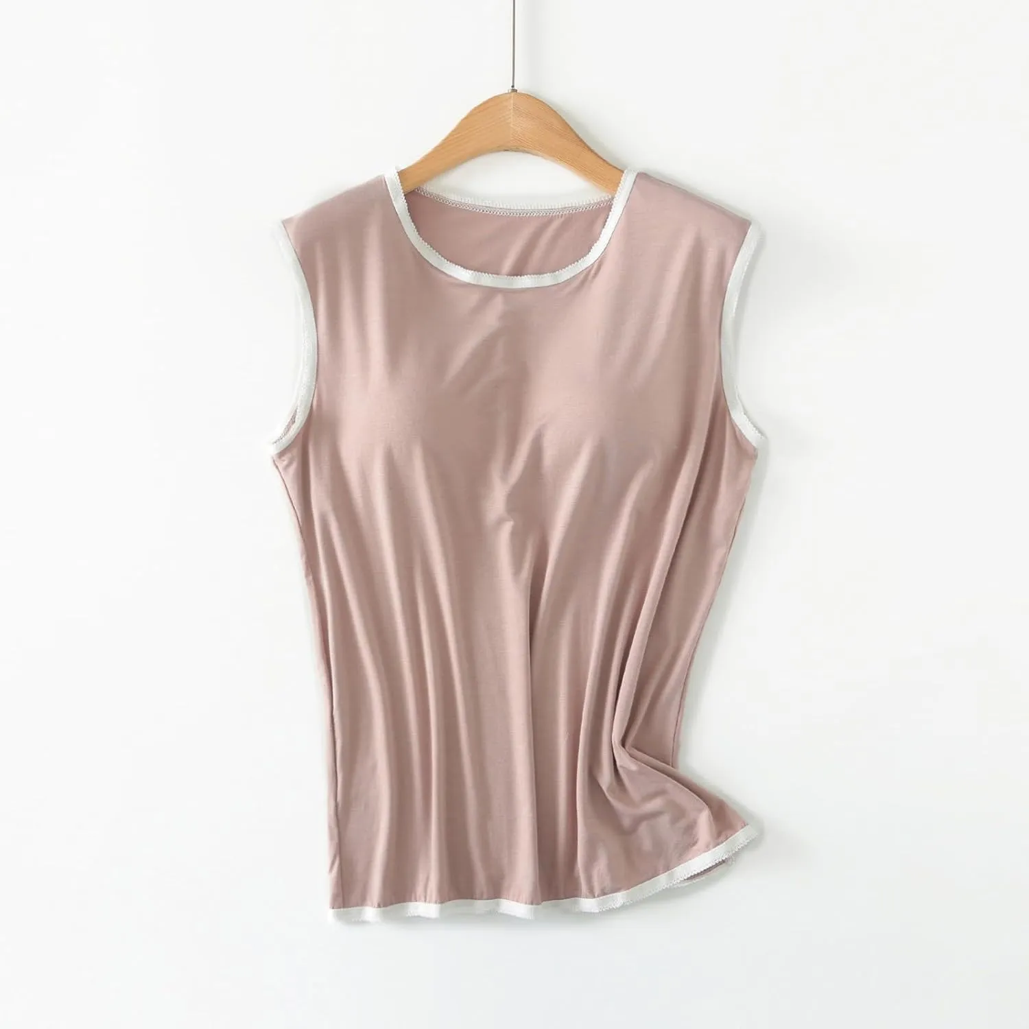 Womens Crew Neck Tank Tops Sleeveless Shirts Lace Thin Summer Casual Going Out Lightweight Stylish Blouses Shirt
