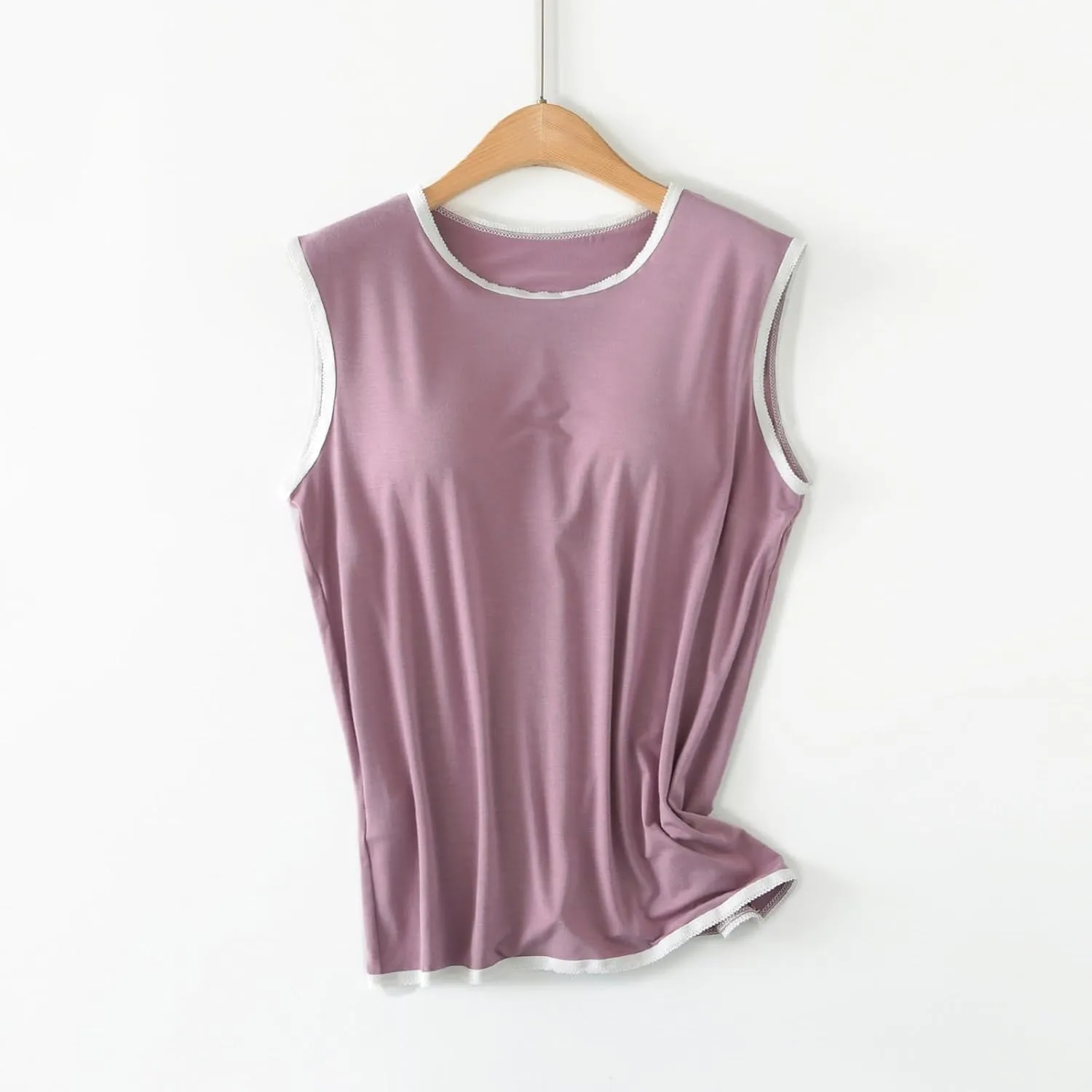 Womens Crew Neck Tank Tops Sleeveless Shirts Lace Thin Summer Casual Going Out Lightweight Stylish Blouses Shirt