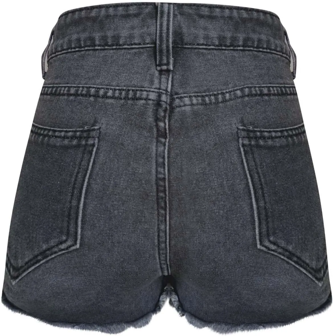 Women's Denim Shorts 2025 Summer High Rise Ripped Stretchy Jean Shorts Distressed Frayed Raw Hem Casual Short Jeans
