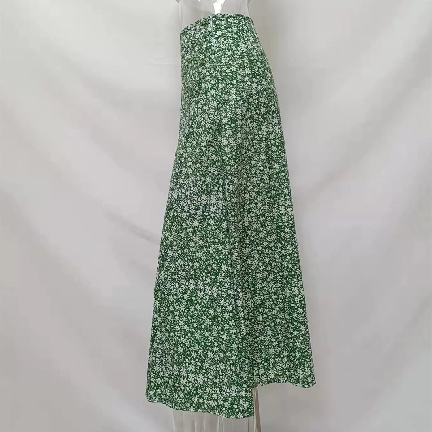 Womens Floral Maxi Skirt Boho Side Slit Flowy Summer Long Skirts Comfy High Waist Beach Print A-Line Skirts 2025