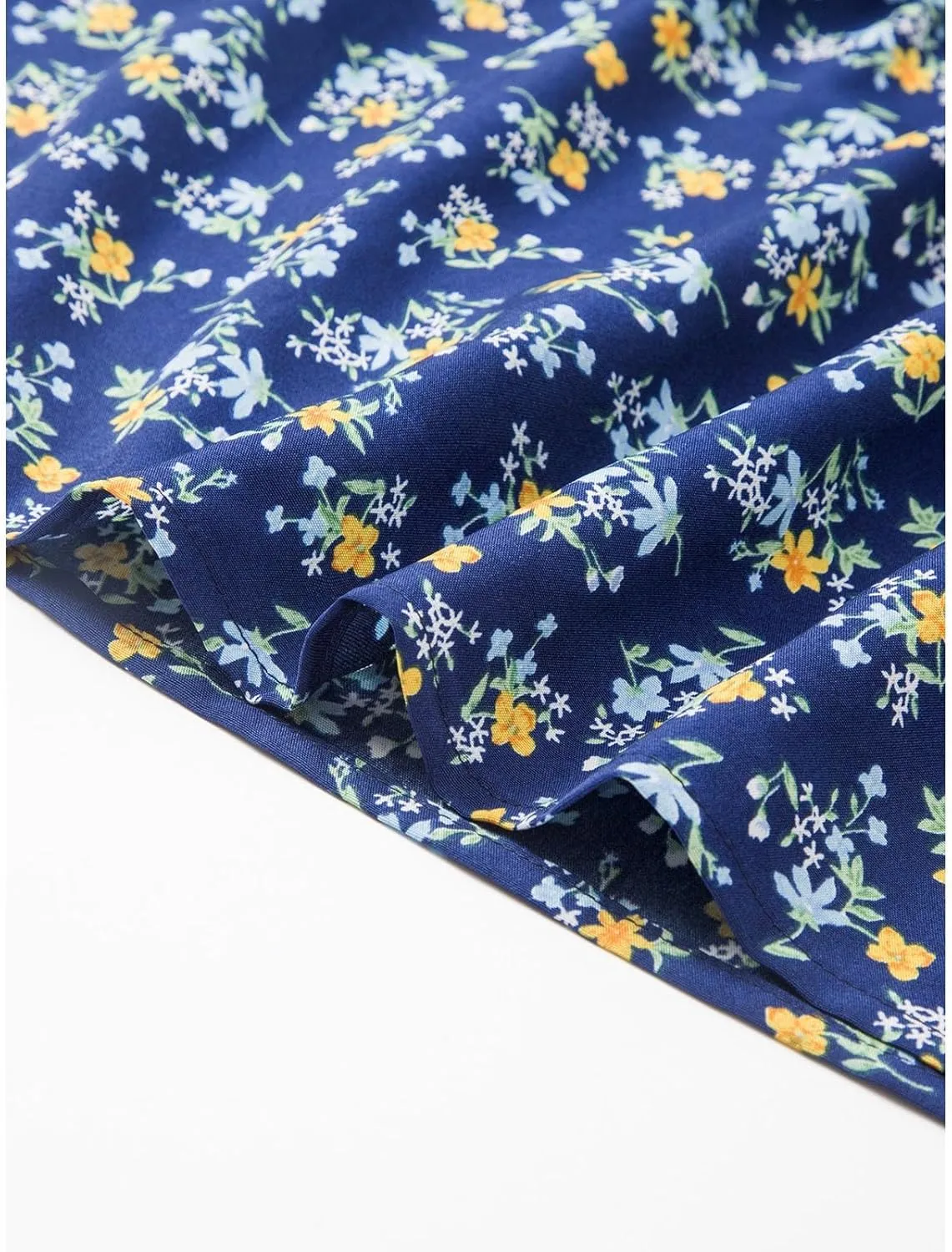 Womens Floral Maxi Skirt Flowy Boho Elastic Waist Pleated A-Line Skirts Summer Beach Swing Long Skirts 2025 Fashion