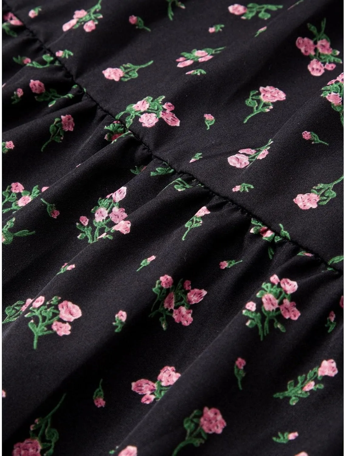 Womens Floral Maxi Skirt Flowy Boho Elastic Waist Pleated A-Line Skirts Summer Beach Swing Long Skirts 2025 Fashion