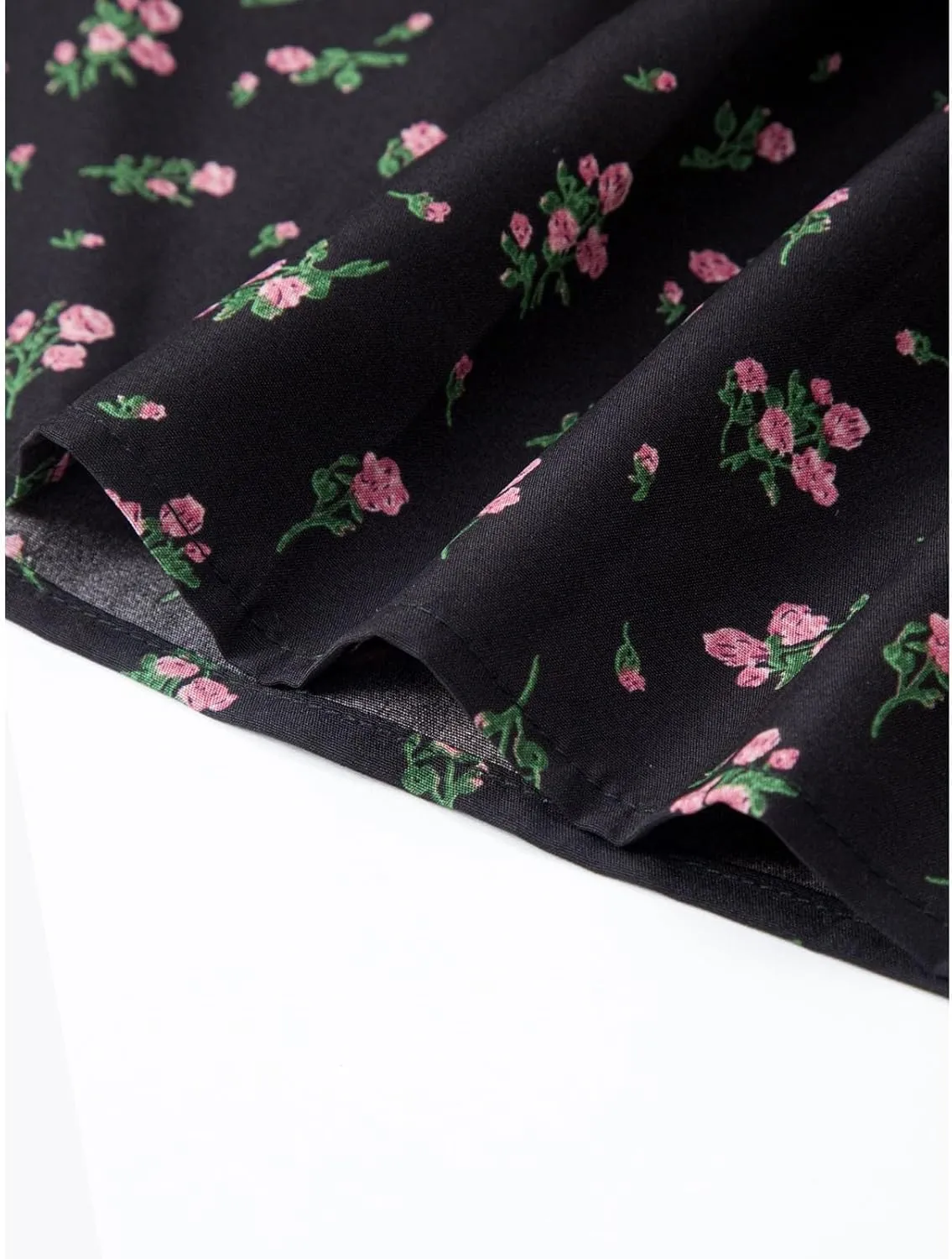 Womens Floral Maxi Skirt Flowy Boho Elastic Waist Pleated A-Line Skirts Summer Beach Swing Long Skirts 2025 Fashion