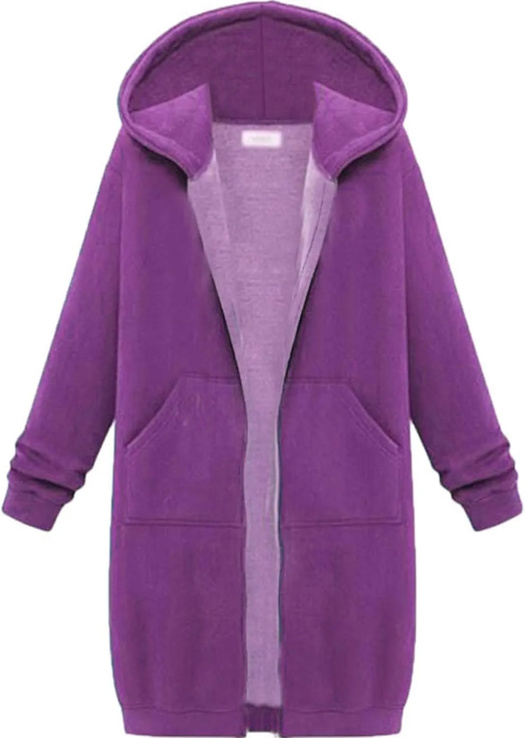 Women's Full Zip Up Long Hoodies Casual Fall Hooded Sweatshirts Slim Fit Long Sleeve Fleece Jacket Coats with Pockets