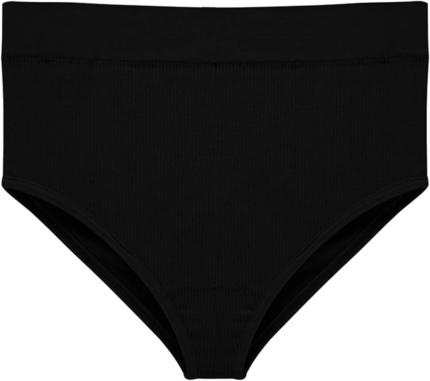 Women's Ribbed Underwears Seamless High Waist Sexy Underwear Panty Ultra Soft Stretch Lingerie Workout Brief High Cut