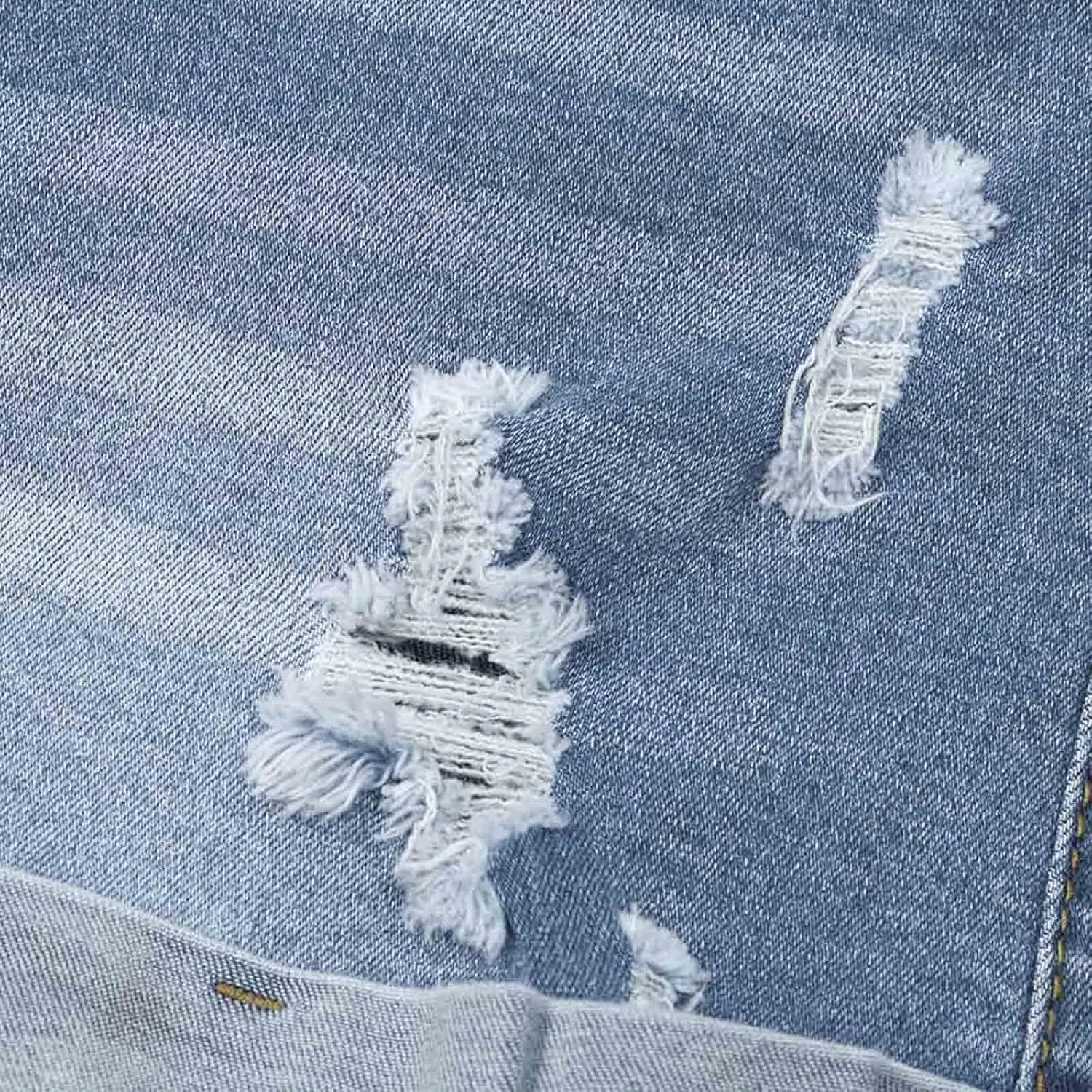 Women's Ripped Denim Shorts with Pockets,High-Waisted Stretch Fit,Distressed Hem Casual Summer Style
