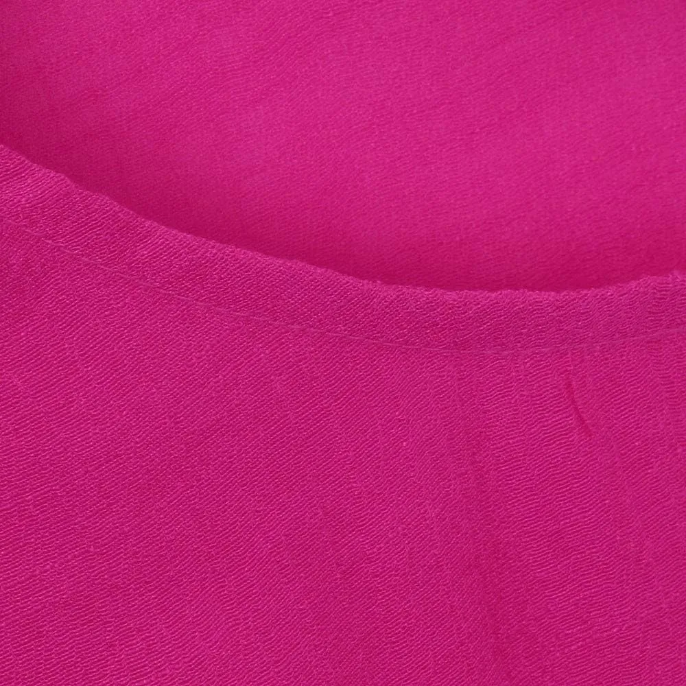 Women's Short Sleeve Linen Shirt Casual V Neck Oversized T Shirts Solid Color Loose Summer Tee Top