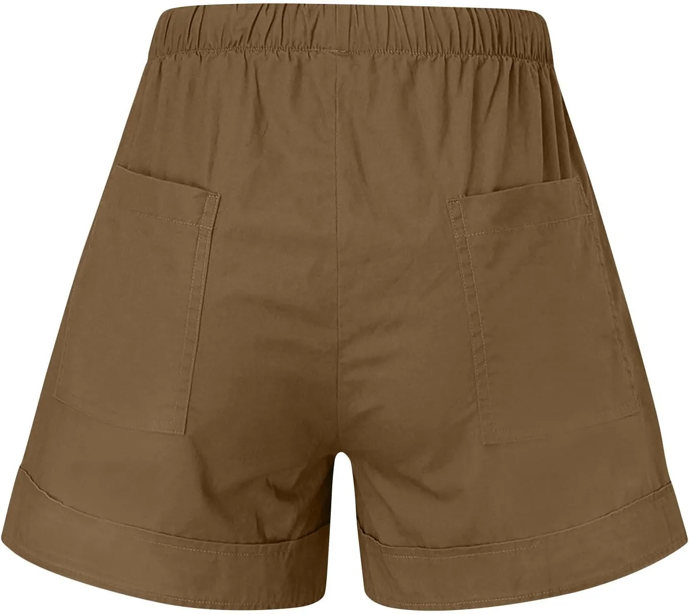 Women's Summer Shorts Casual Trendy Pockets Shorts Drawstring Elastic Waist Loose Short Pants Beach Vacation Outfits