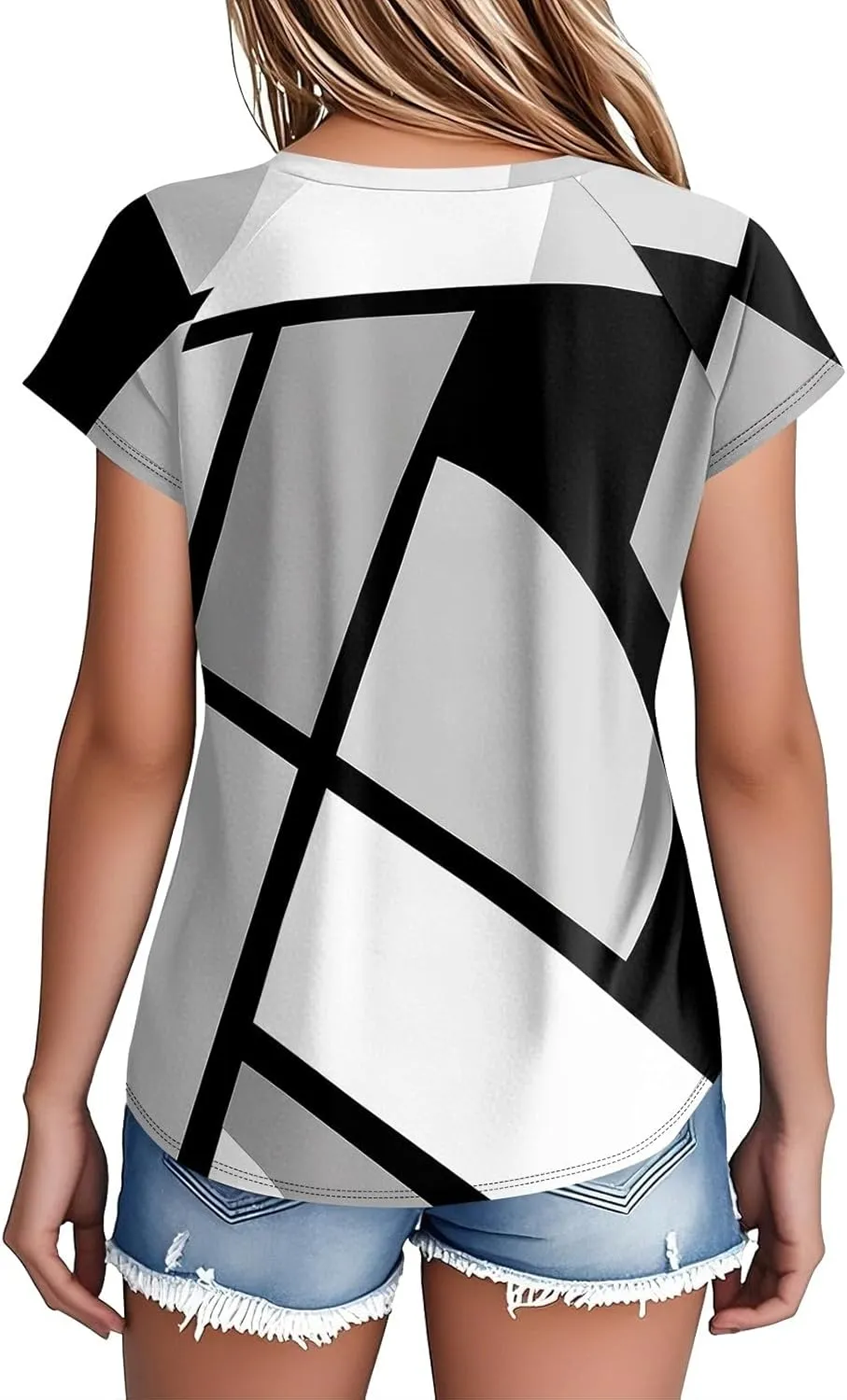 Womens Summer Tops Going Out Workout Outfits Short Sleeve T Shirts Business Casual Dressy Fashion Trendy Clothes 2025