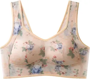 Women's Wireless Bra Bralettes for Women with Support Soft Wireless Bralette Full Coverage Sport Everyday Bra