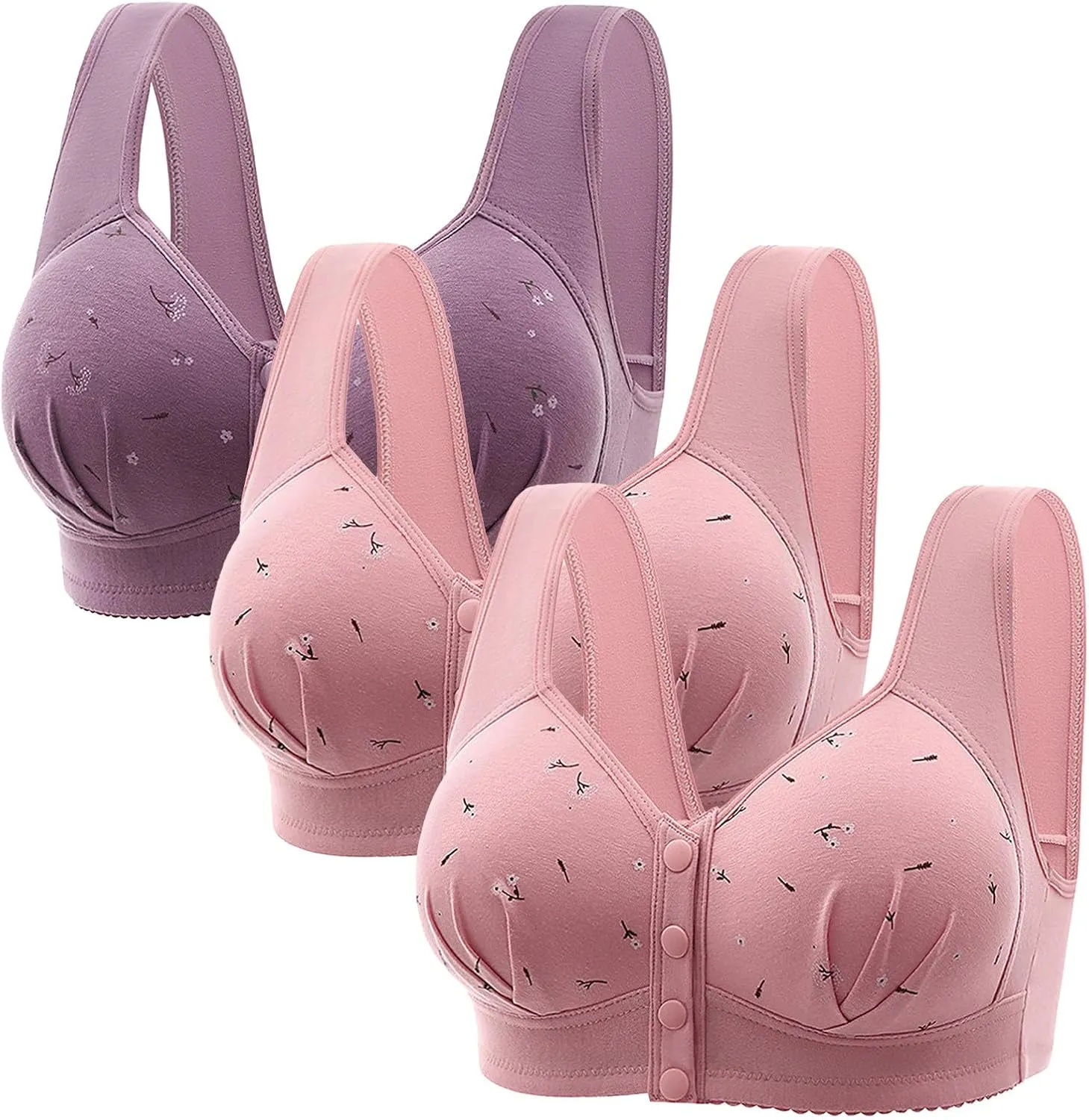 Women's Wireless Bra Wirefree Seamless Bras for Women Comfort Revolution Full-Coverage Wirefree Bra for Women